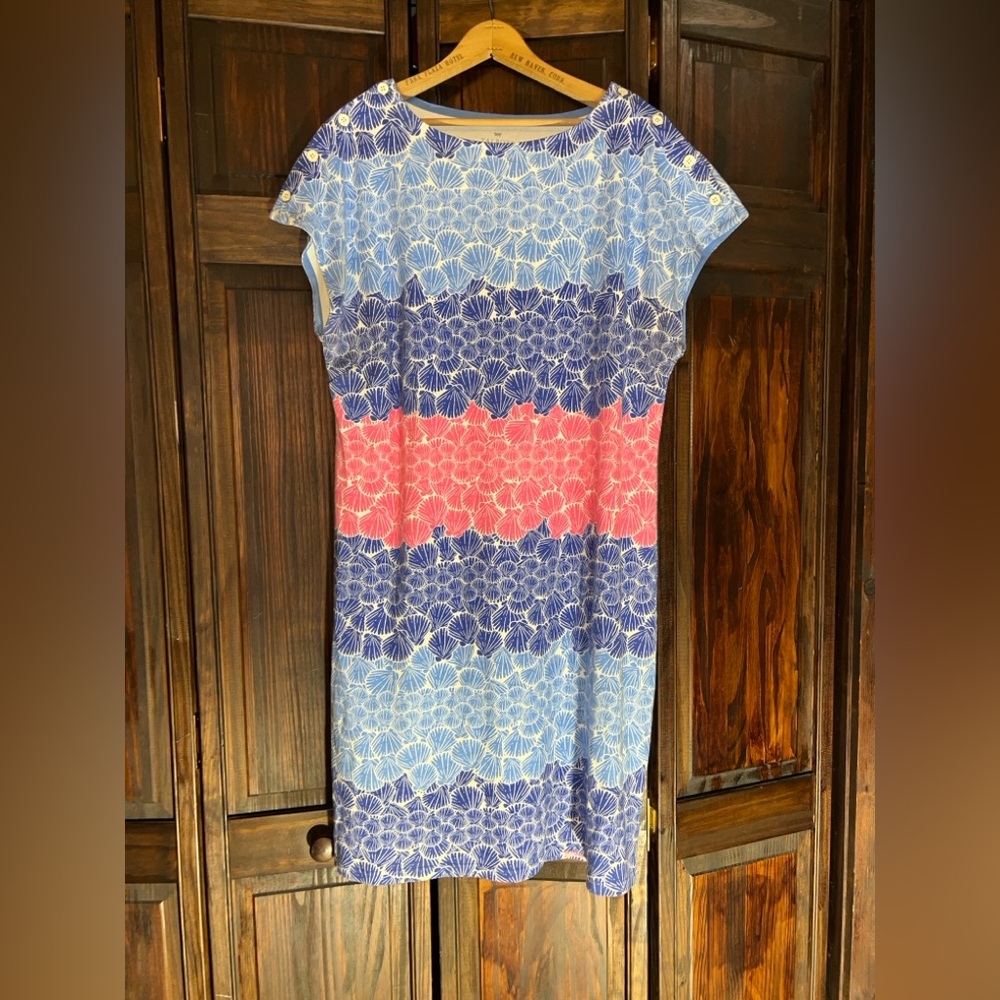 Talbots Blue and White Floral Dress‎